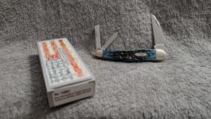 Case XX Blue Denim Seahorse Whittler 2020