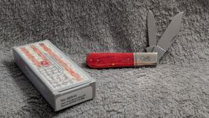 Case XX Dark Red Bone Barlow 2019 - Case stamped bolster