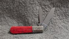 Case XX Dark Red Bone Barlow (2019) - Case stamped bolster