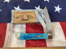 2005 Case xx Trapper (MDL# 6254 SS) w/ Gorgeous Caribbean Blue Bone Handles -NOS & M/NM