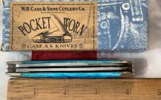 2005 Case xx Trapper (MDL# 6254 SS) w/ Gorgeous Caribbean Blue Bone Handles -NOS & M/NM