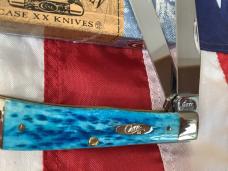 2005 Case xx Trapper (MDL# 6254 SS) w/ Gorgeous Caribbean Blue Bone Handles -NOS & M/NM