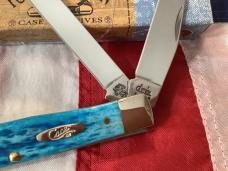 2005 Case xx Trapper (MDL# 6254 SS) w/ Gorgeous Caribbean Blue Bone Handles -NOS & M/NM