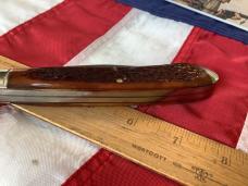 1994 Winchester Large Trapper Knife (Mdl# 29105) Cartridge Series w/ Slab Bone Handles -NOS
