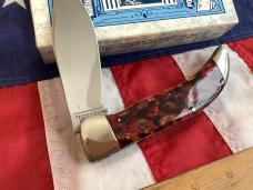 Case xx Case Classic Large Clasp Knife (004 of 130) w/ Rare Cherry Chip Handles mdl# 71072 -NOS