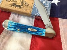 2004 Case xx Copperlock Knife (MDL# 61549 L SS) w/ Caribbean Blue Bone Handles -NOS in Orig box