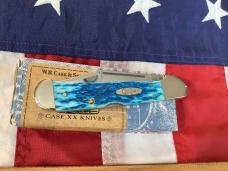 2004 Case xx Copperlock Knife (MDL# 61549 L SS) w/ Caribbean Blue Bone Handles -NOS in Orig box
