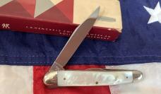 Zwilling J A Henckels Half Whittler (mdl# 79) w/ Great Old Mother of Pearl Handles