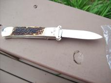 Hubertus Knife Shellpuller Johnny Cade Genuine Stag/Antler Solingen 12 & 16 Gauge UNUSED!