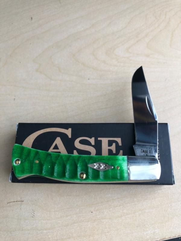 Case Axe Handle Green Gator Bone Case Axe Handle Green Gator Bone
