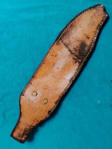 VINTAGE W49 WESTERN BOWIE FIXED BLADE HUNTING SKINNING SURVIVAL KNIFE KNIVES SHEATH OLD