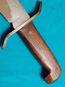 VINTAGE W49 WESTERN BOWIE FIXED BLADE HUNTING SKINNING SURVIVAL KNIFE KNIVES SHEATH OLD