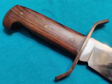 VINTAGE W49 WESTERN BOWIE FIXED BLADE HUNTING SKINNING SURVIVAL KNIFE KNIVES SHEATH OLD