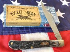 2002 Case xx Slimline Trapper Knife (MDL# 61048 SS) w/ Black Bone Handles -NOS in Orig box