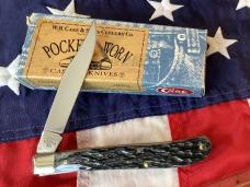 2002 Case xx Slimline Trapper Knife (MDL# 61048 SS) w/ Black Bone Handles -NOS in Orig box