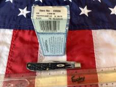 2002 Case xx Slimline Trapper Knife (MDL# 61048 SS) w/ Black Bone Handles -NOS in Orig box