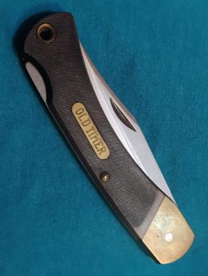 VINTAGE SCHRADE USA 6OT GOLDEN BEAR FOLDING HUNTER POCKET BAREHEAD KNIFE KNIVES OLD SHEATH