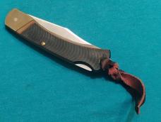 VINTAGE SCHRADE USA 6OT GOLDEN BEAR FOLDING HUNTER POCKET BAREHEAD LANYARD KNIFE KNIVES OLD SHEATH