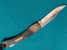 VINTAGE SCHRADE USA 6OT GOLDEN BEAR FOLDING HUNTER POCKET BAREHEAD LANYARD KNIFE KNIVES OLD SHEATH