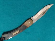 VINTAGE SCHRADE USA 6OT GOLDEN BEAR FOLDING HUNTER POCKET BAREHEAD LANYARD KNIFE KNIVES OLD SHEATH