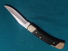 VINTAGE SCHRADE UNCLE HENRY USA LB5 SMOKEY NICKEL SILVER FOLDING POCKET KNIFE KNIVES OLD SHEATH