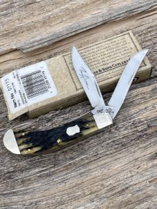 CASE XX ** 2009 DARK ANTIQUE BONE SMALL SADDLEHORN