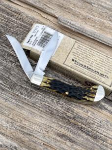 CASE XX ** 2009 DARK ANTIQUE BONE SMALL SADDLEHORN