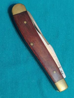 VINTAGE KABAR 1004 USA SLIMLINE TRAPPER FOLDING POCKET KNIFE KNIVES OLD 