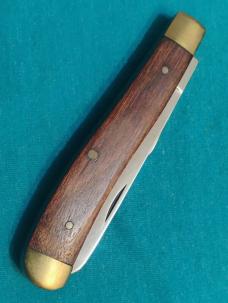 VINTAGE KABAR 1004 USA SLIMLINE TRAPPER FOLDING POCKET KNIFE KNIVES OLD 