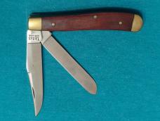 VINTAGE KABAR 1004 USA SLIMLINE TRAPPER FOLDING POCKET KNIFE KNIVES OLD 