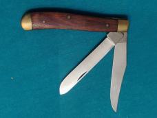 VINTAGE KABAR 1004 USA SLIMLINE TRAPPER FOLDING POCKET KNIFE KNIVES OLD 
