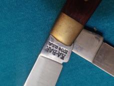 VINTAGE KABAR 1004 USA SLIMLINE TRAPPER FOLDING POCKET KNIFE KNIVES OLD 