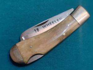 VINTAGE PARKER CUT CO JAPAN 18 WHEELER BONE  JACK POCKET HOOD PICK KNIFE KNIVES OLD