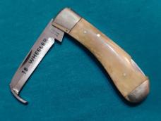 VINTAGE PARKER CUT CO JAPAN 18 WHEELER BONE  JACK POCKET HOOD PICK KNIFE KNIVES OLD