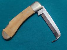 VINTAGE PARKER CUT CO JAPAN 18 WHEELER BONE  JACK POCKET HOOD PICK KNIFE KNIVES OLD