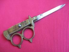 Unique EASTCOASTSNIPER Small Brass Knuckle Switchblade Knife