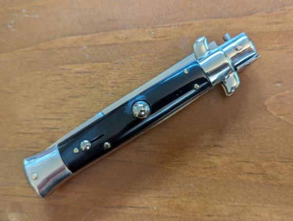 VINTAGE OVAL M. ITALY PICKLOCK C..1950'S 20CM-8 INCH PICKLOCK BUFFALO HORN BAYONET AUTOMATIC VINTAGE OVAL M. ITALY PICKLOCK C..1950'S 20CM-8 INCH PICKLOCK BUFFALO HORN BAYONET AUTOMATIC