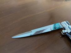 VINTAGE OVAL M. ITALY PICKLOCK C..1950'S 20CM-8 INCH PICKLOCK BUFFALO HORN BAYONET AUTOMATIC 