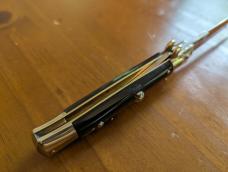 VINTAGE OVAL M. ITALY PICKLOCK C..1950'S 20CM-8 INCH PICKLOCK BUFFALO HORN BAYONET AUTOMATIC 