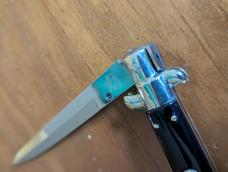 VINTAGE OVAL M. ITALY PICKLOCK C..1950'S 20CM-8 INCH PICKLOCK BUFFALO HORN BAYONET AUTOMATIC 