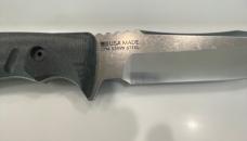 SOG Pillar Fixed Blade Knife Black Canvas Micarta (5" Satin)