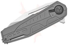 Columbia River CRKT 5040 Dew Hara Raikiri Flipper 3.759" Satin Plain Blade Field Strip Technology 