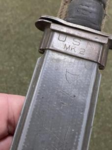 WWII Era Robeson Shuredge USN Mark 2 with correct sheath