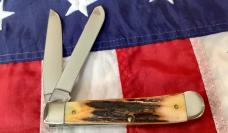 2006? Case xx (Mdl# 5254 SS) Trapper w/ Great Stag Handles. NOS Minty