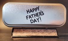 2024 Case Father's Day Carribean Blue Bone Sawcut Mini Lockback