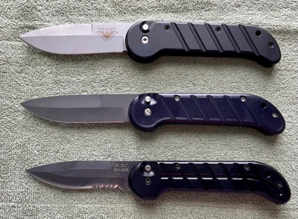 Original Charles Ochs Military Seal Black Knife Automatic Lot Of 3 Mint Original Charles Ochs Military Seal Black Knife Automatic Lot Of 3 Mint