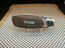 SCHRADE OLD TIMER 51OT "BIG TIMER" VINTAGE U.S.A. CARBON STEEL LOCK BACK POCKET KNIFE WITH SHEATH