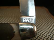 SCHRADE OLD TIMER 51OT "BIG TIMER" VINTAGE U.S.A. CARBON STEEL LOCK BACK POCKET KNIFE WITH SHEATH