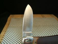 SCHRADE OLD TIMER 51OT "BIG TIMER" VINTAGE U.S.A. CARBON STEEL LOCK BACK POCKET KNIFE WITH SHEATH