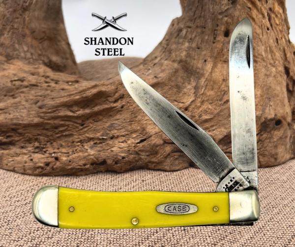 Case XX 3254 CV Yellow Synthetic Trapper Folding Pocket Knife, Carbon Steel (13) Case XX 3254 CV Yellow Synthetic Trapper Folding Pocket Knife, Carbon Steel (13)